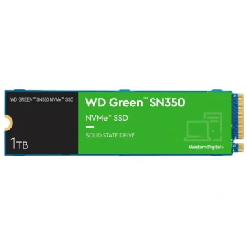 SSD Western Digital M.2 1TB SN350 Green NVMe - WDS100T2G0C PCIe Gen 3 x4