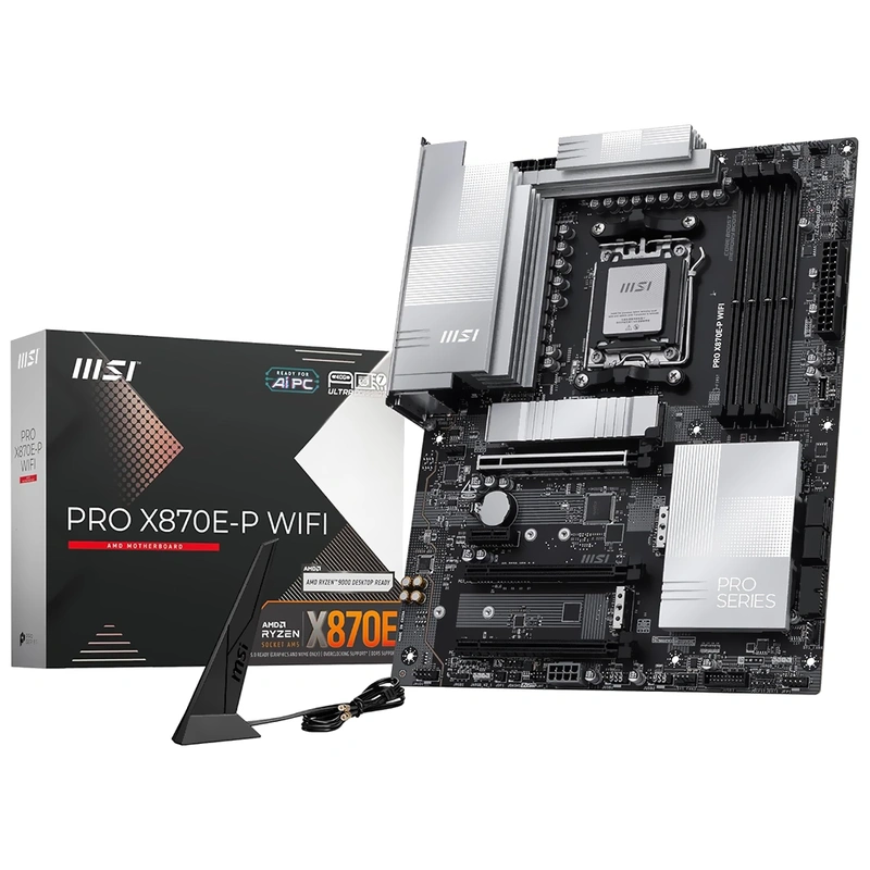 Placa Mãe MSI Pro X870E-P Wi-Fi Socket AM5 DDR5 AMD X870E ATX Wi-Fi 7
