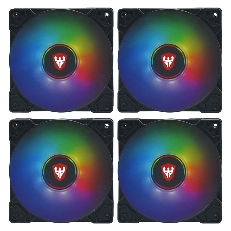 Cooler para Gabinete Satellite RGB-31K 12X12 - Kit com 4 Preto - Imagem 2