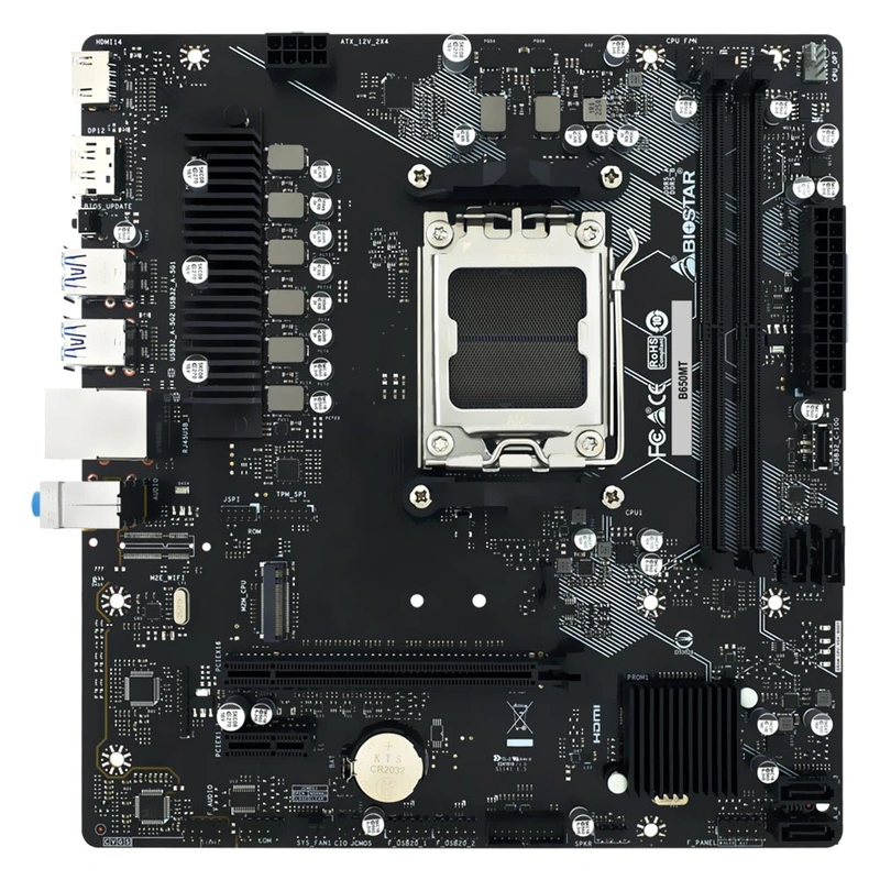 Placa Mãe Biostar B650MT Socket AM5 DDR5 AMD B650 Micro ATX - Imagem 2