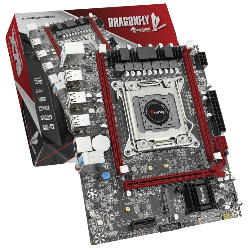 Placa Mãe Keepdata X79-KDXDRAGONFLY Socket LGA 2011 DDR3 Intel H61 Micro ATX