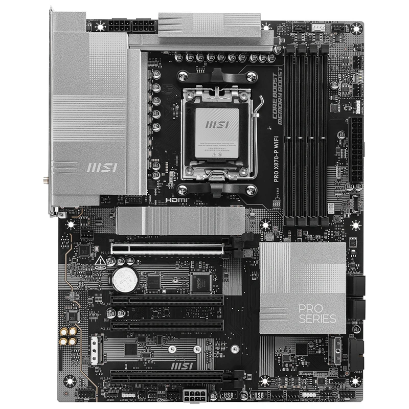 Placa Mãe MSI Pro X870-P Wi-Fi Socket AM5 DDR5 AMD X870 ATX Wi-Fi 7 - Imagem 3
