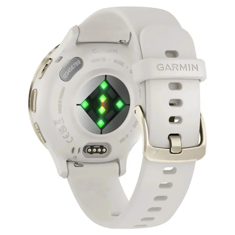 Relógio Garmin Venu 3S - Ivory (010-02785-04) 5 ATM Wi-Fi Android - Imagem 3