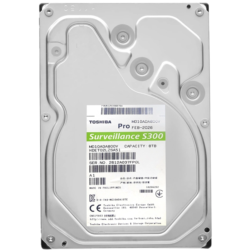 HD Toshiba 8TB S300 Pro Surveillance 3.5 SATA HDET02LZSA51