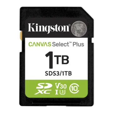 Cartão de Memória SD Kingston Canvas Select Plus C10 1TB - SDS31TB exFAT