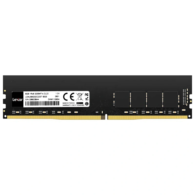 Memória RAM Lexar DDR4 8GB 3200MHz - LD4U08G32C22ST-BGS DIMM