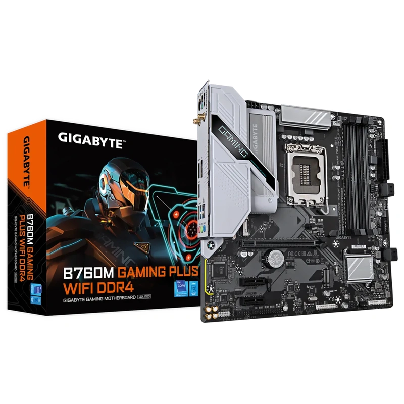 Placa Mãe Gigabyte B760M Gaming Plus Wi-Fi DDR4 Socket LGA 1700 DDR4 Intel B760
