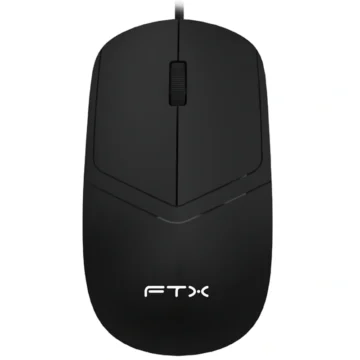 Mouse FTX M47 USB - Preto Com Fio USB-C