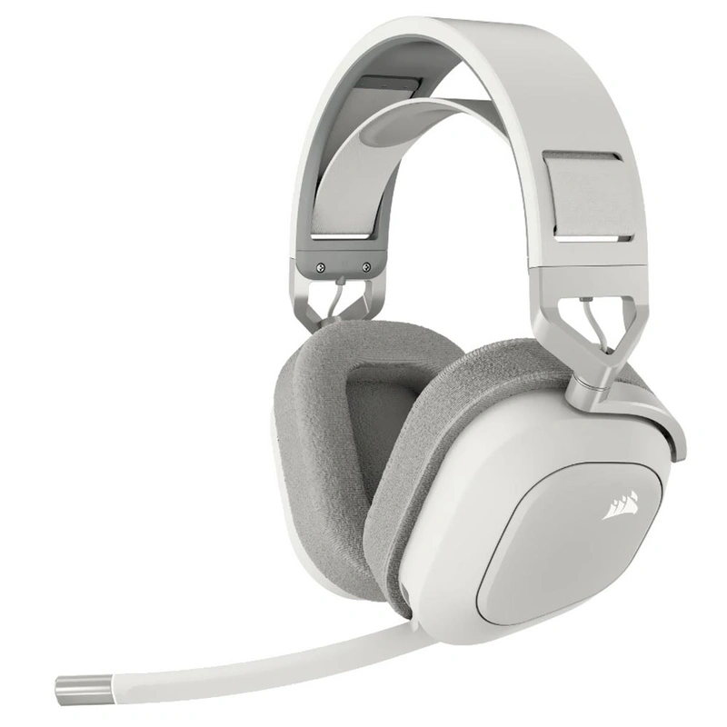 Headset Gamer Corsair HS80 RGB Wireless - Branco Cinza (CA-9011236-NA)
