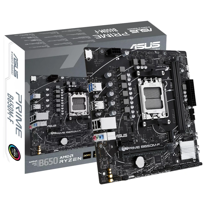 Placa Mãe ASUS Prime B650M-F Socket AM5 DDR5 AMD B650 2 Slots DIMM Dual Channel DDR5