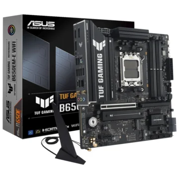 Placa Mãe ASUS TUF Gaming B650EM-E Wi-Fi Socket AM5 DDR5 AMD B650 Micro ATX