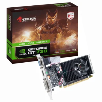 Placa de Vídeo Keepdata 4GB GeForce GT730 DDR3 - LOW PROFILE KDGT730-4GD3128B