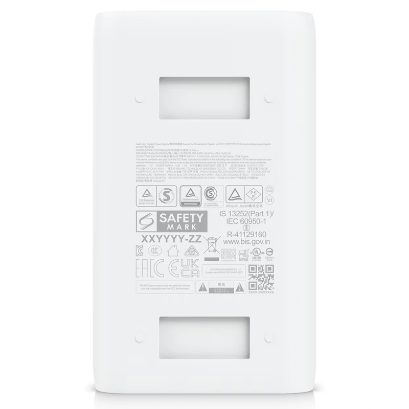Fonte Ubnt U-POE++-BR Gigabit 60W 48V 1.25A - Branco Adaptador de parede/mesa compacto - Imagem 3