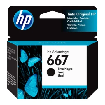 Cartucho de Tinta HP 3YM79AL 667 - Preto 667 3YM79AL