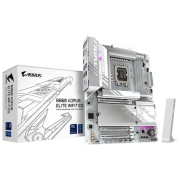 Placa Mãe Gigabyte B860 AORUS Elite Wi-Fi 7 Ice Socket LGA 1851 DDR5 Intel B860