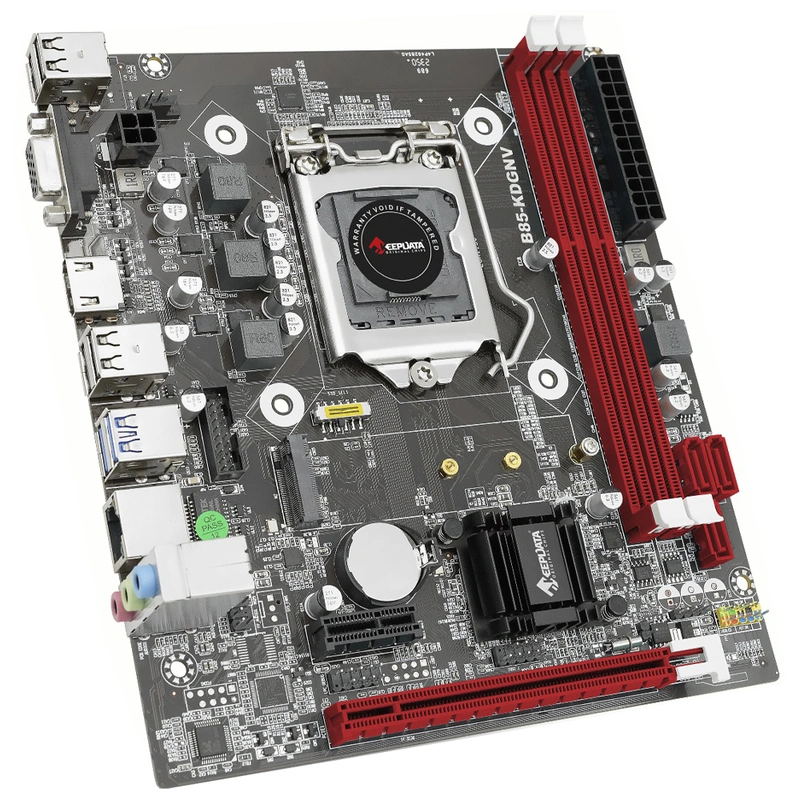 Placa Mãe Keepdata B85-KDGNV Socket LGA 1150 VGA DDR3 Intel B85 Micro ATX - Imagem 2