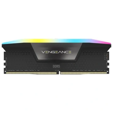 Memória RAM Corsair Vengeance RGB DDR5 16GB 5600MHz - Preto (CMH16GX5M1B5600C40)