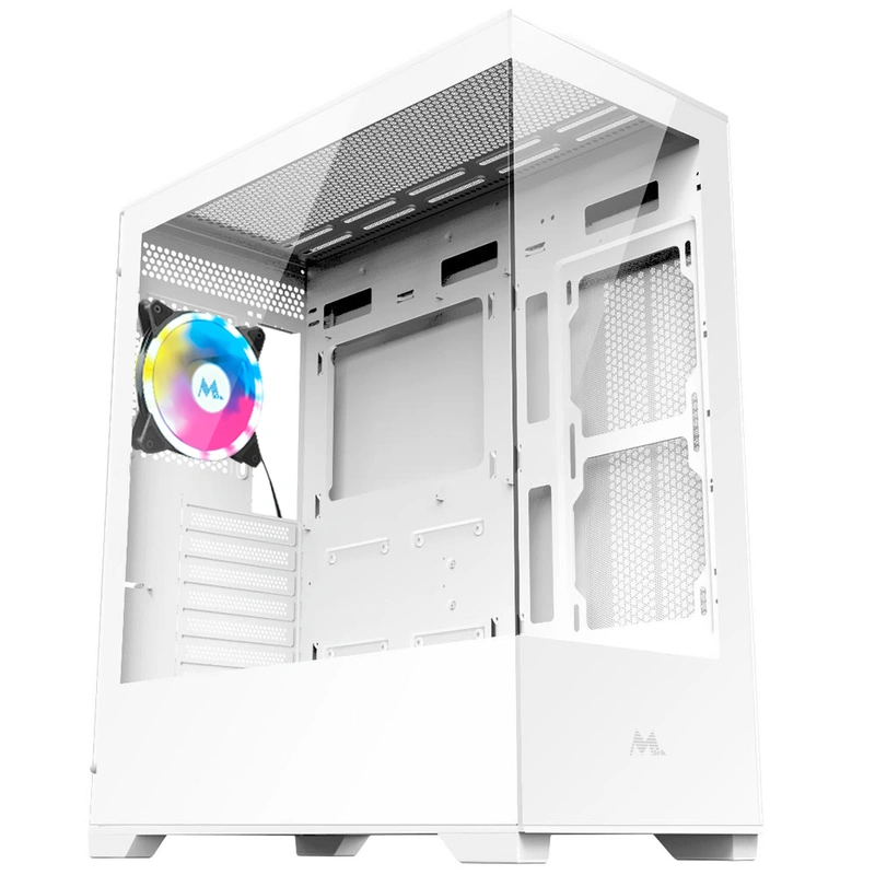 Gabinete Gamer Mtek MCG-AIR01-W Mid Tower 1 Cooler RGB - Branco