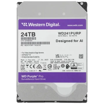 HD Western Digital 24TB WD Purple Pro AI 3.5 SATA WD241PURP
