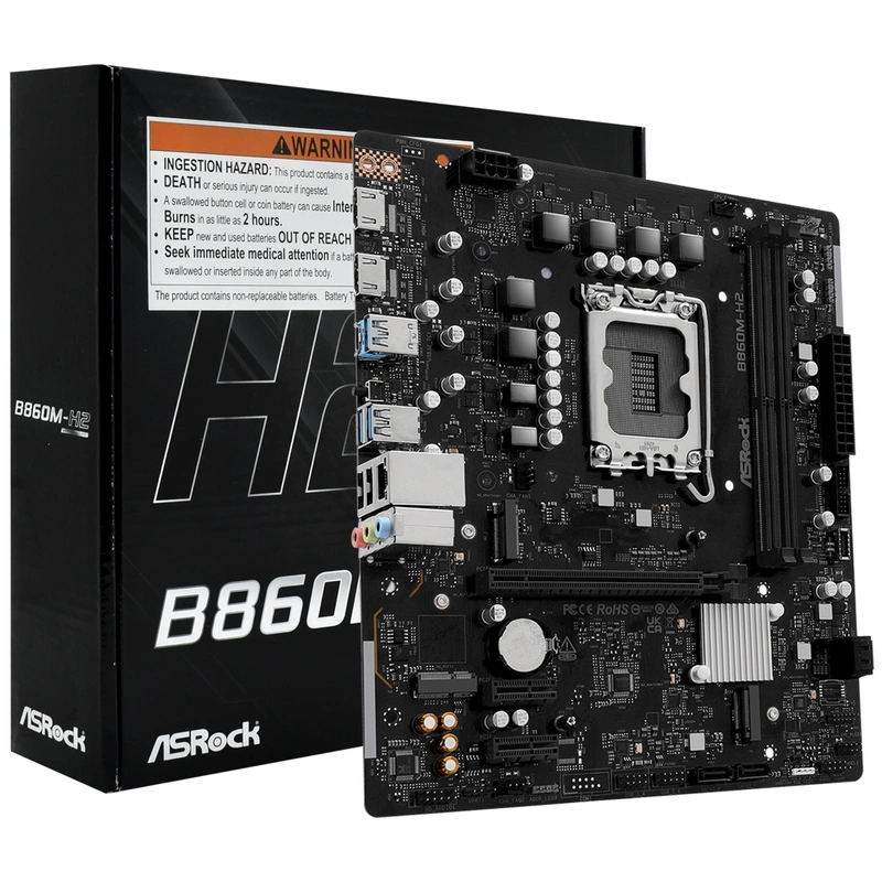 Placa Mãe ASRock B860M-H2 Socket LGA 1851 DDR5