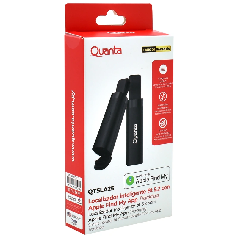 Rastreador Quanta QTSLA25 Tracktag Bluetooth - Preto - Imagem 3