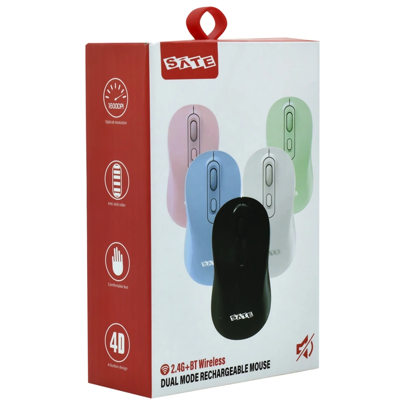 Mouse Satellite A-761G Wireless - Preto USB Receiver - Imagem 3