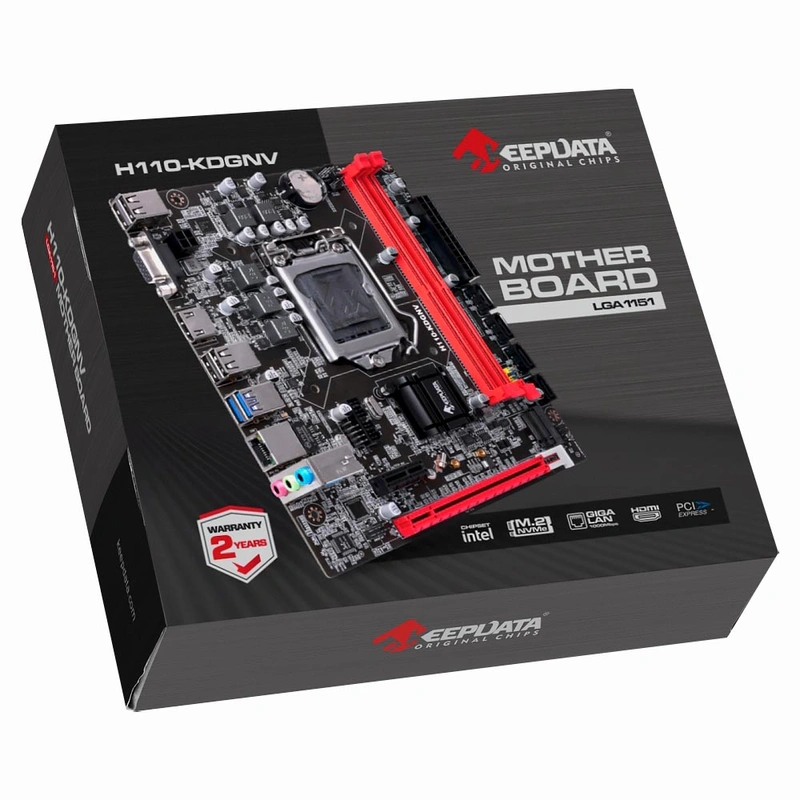 Placa Mãe Keepdata H110-KDGNV Socket LGA 1151 VGA DDR4 Intel H110 Express - Imagem 3