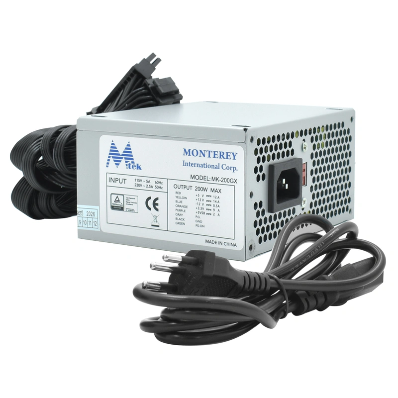 Fonte de Alimentação Mtek MK200GX 200W SFX Não Modular