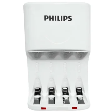 Carregador de Pilhas Philips AA AAA - SCB2440NB97 Branco
