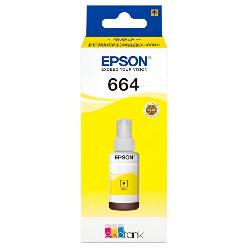 Cartucho de Tinta Epson T664420 - Amarelo Epson: L110 / L200 / L300 / L555 / L1300 - Imagem 2