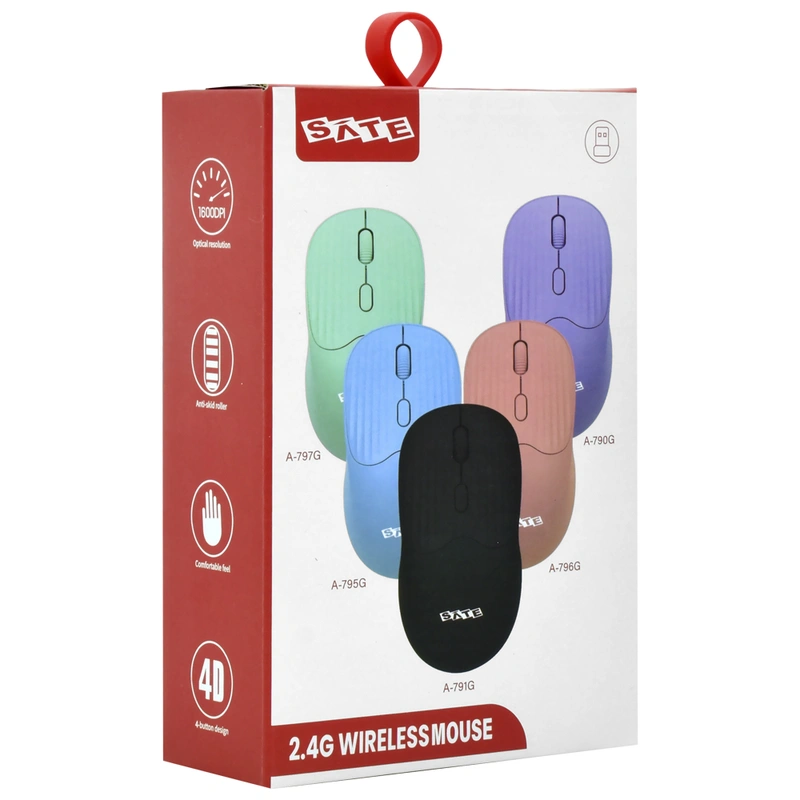 Mouse Satellite A-791G Wireless - Preto USB Receiver - Imagem 2