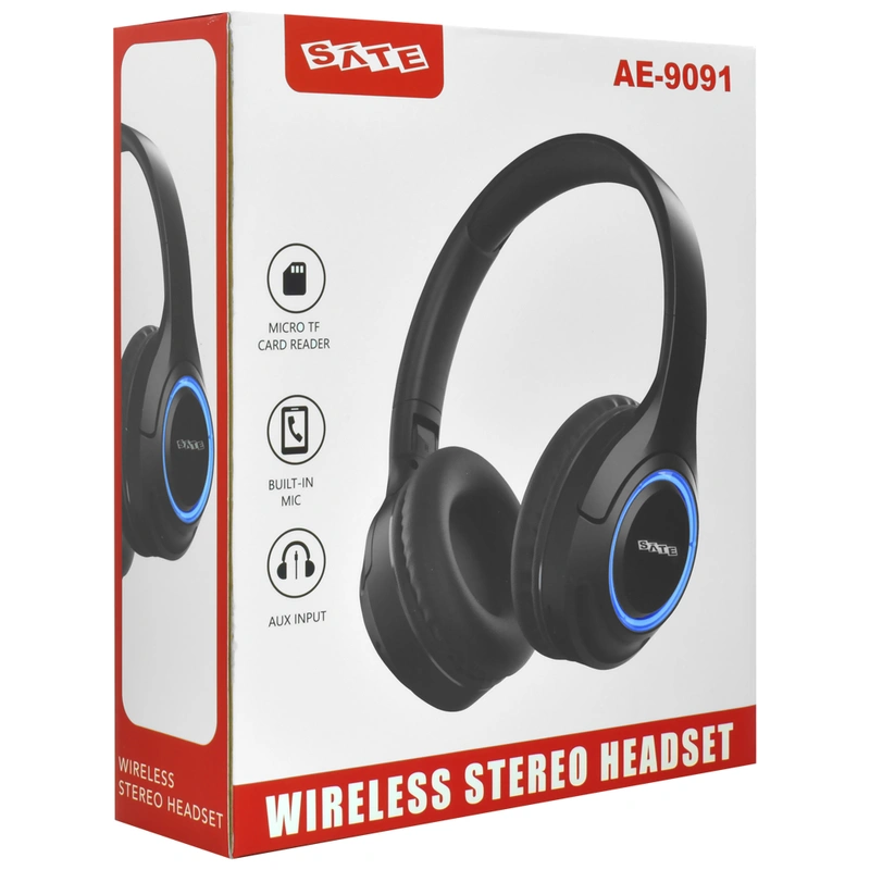 Fone de Ouvido Satellite AE-9091 Bluetooth - Preto USB-C 290g - Imagem 3