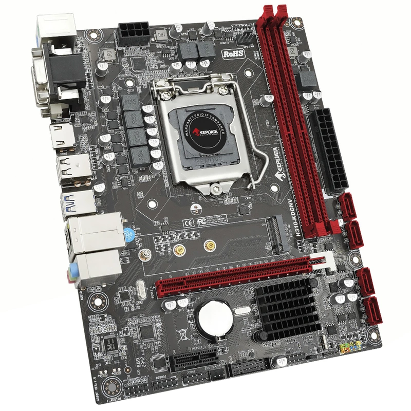 Placa Mãe Keepdata H310-KDGNV Socket LGA 1151 VGA DDR4 Intel H310 Micro ATX - Imagem 2