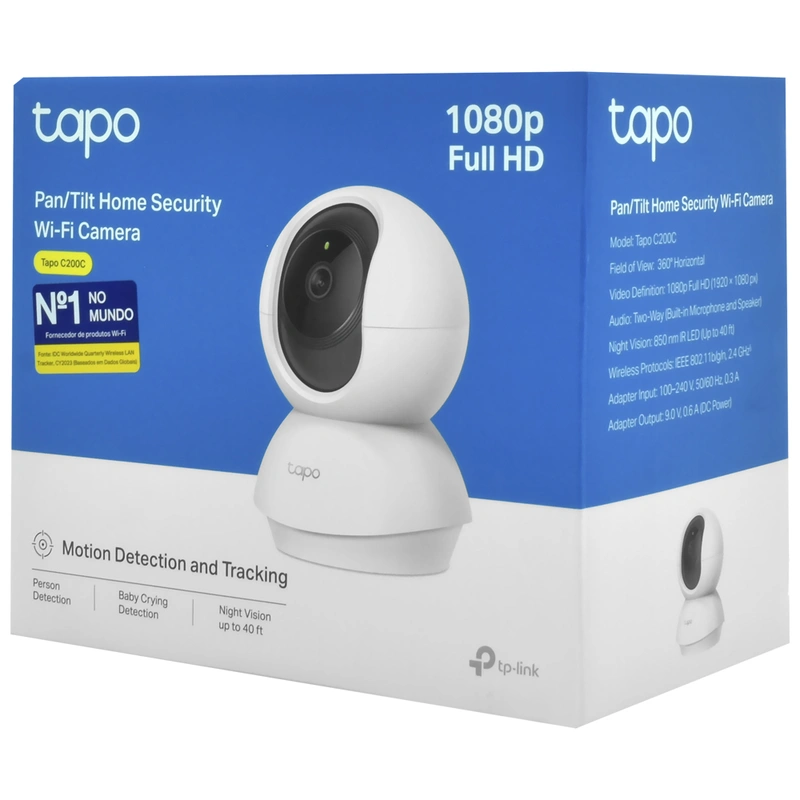 Câmera de Segurança Tp-link Tapo C200C Indoor Wi-Fi 1080p - Branco - Imagem 3