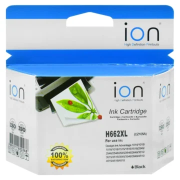 Cartucho de Tinta Ion CZ105A H662XL - Preto Para uso em: Deskjet Ink Advantage 1014