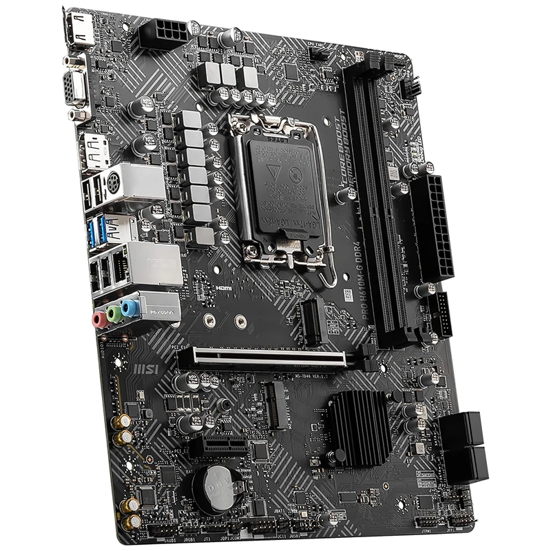Placa Mãe MSI Pro H610M-G DDR4 Socket LGA 1700 VGA DDR4 Intel H610 Micro ATX - Imagem 2