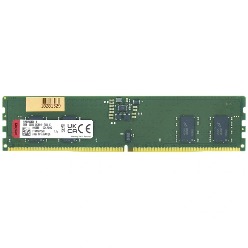Memória RAM Kingston DDR5 8GB 6400MHz - KVR64A52BS6-8 CUDIMM CL52