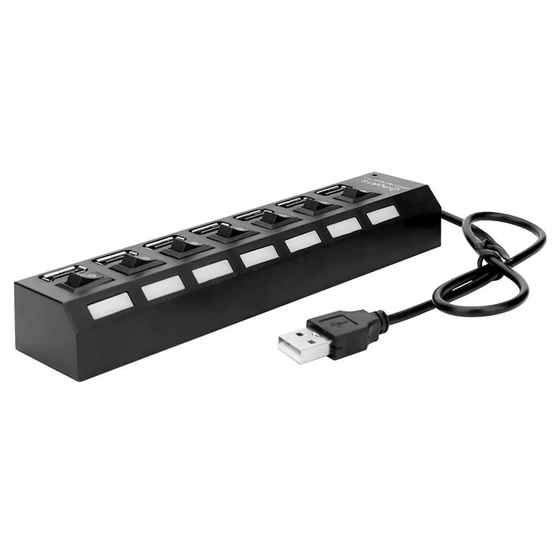 Hub USB 2.0 Satellite A-HUB16 7 Portas 480Mbps - Preto - Imagem 3