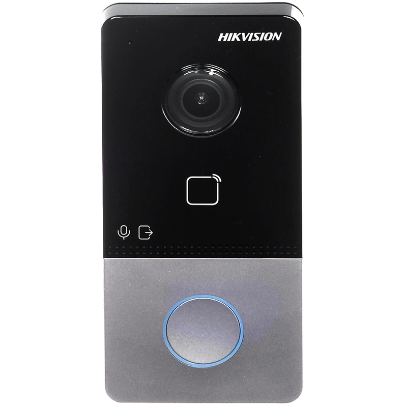 Vídeo Porteiro Hikvision DS-KV6113-WPE1(C) - Preto Cinza
