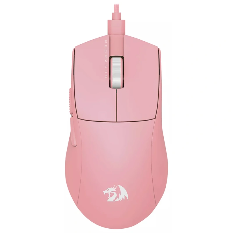 Mouse Gamer Redragon M996P K1NG 8K USB - Rosa Com fio