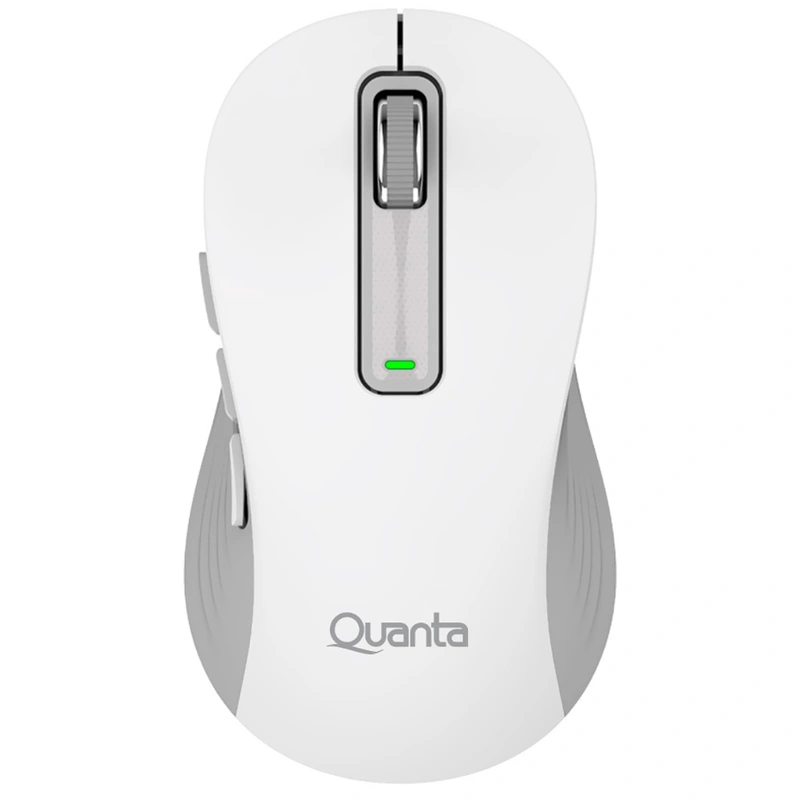 Mouse Quanta QTMOI40 Wireless - Branco USB Receiver
