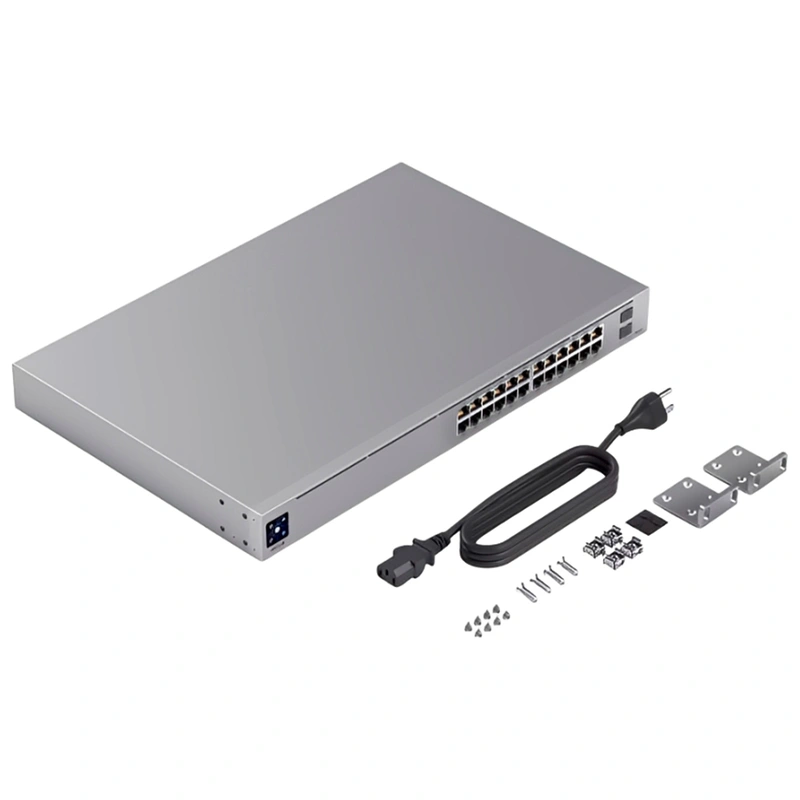 Hub Switch Ubnt USW-PRO-24-BR Unifi Switch Gigabit 24 Portas 2SFP+ - Imagem 3