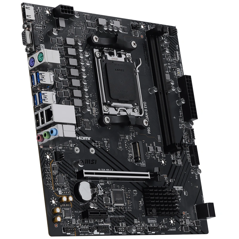 Placa Mãe MSI Pro A620AM-B Evo Socket AM5 DDR5 AMD A620 2 x DIMM DDR5 Dual Channel - Imagem 2