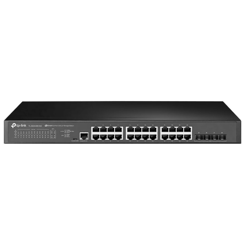 Hub Switch Tp-link TL-SG3428X 24 Portas Gigabit L2+ 4X10GE SFP+ - 101001000Mbps