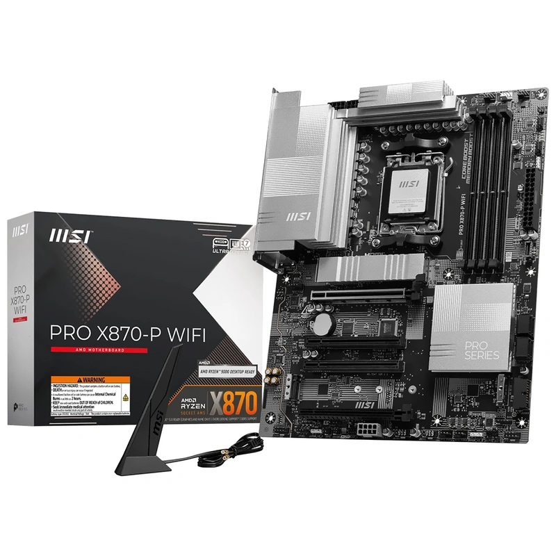 Placa Mãe MSI Pro X870-P Wi-Fi Socket AM5 DDR5 AMD X870 ATX Wi-Fi 7