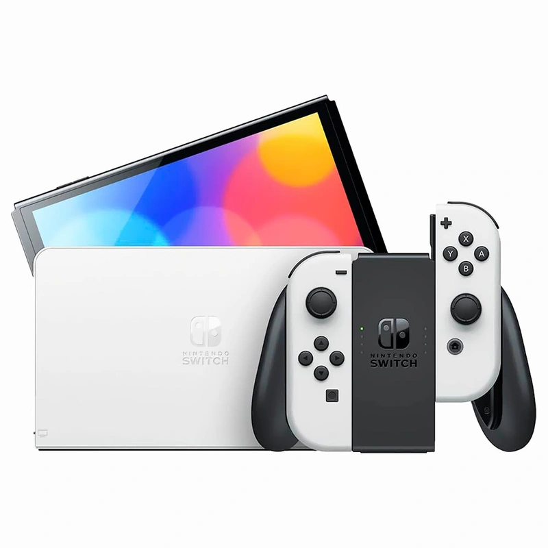 Console Nintendo Switch OLED 64GB - Preto Branco (HEG-S-KAAAA) (Japonês)