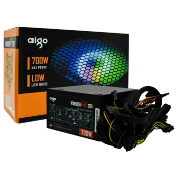 Fonte de Alimentação Aigo Warrior AK700 700W ATX Não Modular RGB 80%