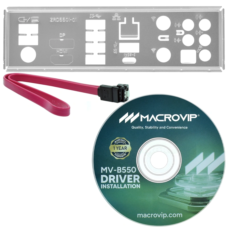 Placa Mãe Macrovip MV-B550 Socket AM4 DDR4 AMD B550 Micro ATX - Imagem 3