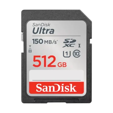 Cartão de Memória SD SanDisk Ultra 512GB Class 10 U1 FHD - SDSDUNC-512G-GN6IN