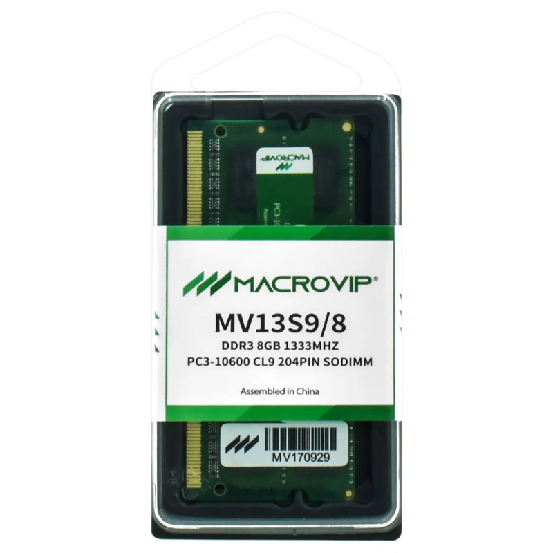 Memória RAM para Notebook Macrovip DDR3 8GB 1333MHz - MV13S98 SODIMM CL9 - Imagem 3